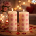 Hand Rolled Beeswax Pillar Candles 2 Packs, Non Toxic Beeswax Candles-70 Hours Long Burning, Organic Emergency Bees Wax Candles for Home, Paryer, Parties, Unscented Dripless Smokeless Candles, 2x4in