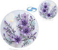 ARTopet DIY Diamond Desktop Ornament PET Irregular Shape Special Shaped Crystal Double Sided Pattern Single Sided Diamond Art Painting Tabletop Home Ornaments Decor (Purple Flowers02)