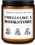 Book Lovers Candle Gifts, Funny Gift Ideas for Book Lovers, Birthday Bookish Presents for Readers Librarian Bookworms -Old Book Candles (7Oz)