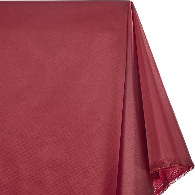 Ottertex Nylon Ripstop Fabric Waterproof Heavy Duty Outdoor Lightweight By The Yard Wholesale - Burgundy (5 Yards)