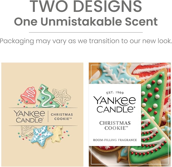 Yankee Candle Large Tumbler Scented Candle with up to 80 Hour Burn Time, Premium Plant Wax Blend for Consistent Burn, 20 oz Tumbler Candle with Room Filling Fragrance, Christmas Cookie