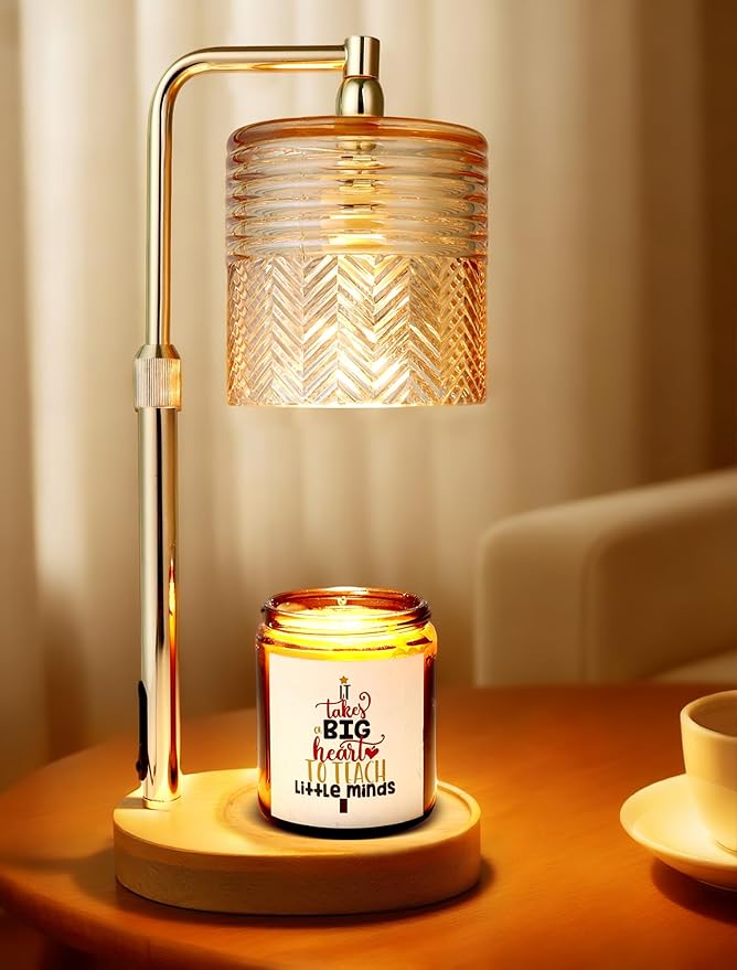 Candle Warmer Lamp with Timer, for Women Mom, House Warming Gifts New Home Decor, Wax Melt Warmer for Jar Candles
