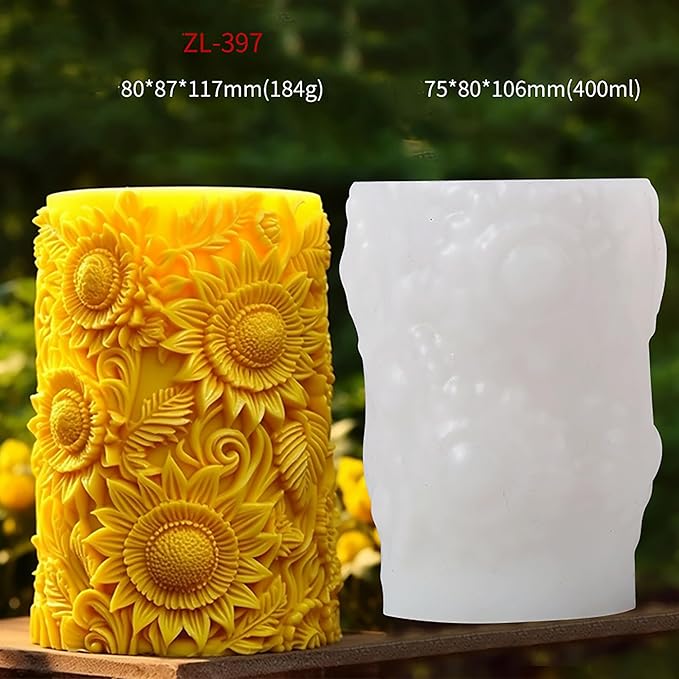 Rose Resin Mold - 3D Flower & Ball Molds for Resin Casting & Candle Making