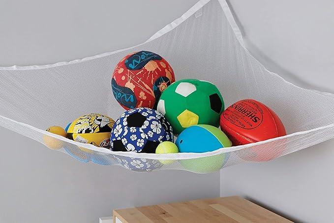 Little Chicks Plush Stuffed Animal Net Hammock -Corner Organizer and Toy Holder - Extra Large Hanging Storage for Kids Bedroom (Pack of 2)