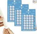 Taper Candles Sticky Dots - White Candle Wax Dots -Taper Candle Waxed Adhesive - Secure Your Candles to Any Holder (72Pack)