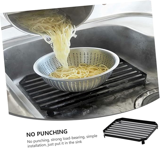 PRETYZOOM Multifunctional Kitchen Dish Drying Rack with Non Slip Four Legs and Wall Mountable Design for Cutlery Plates Bowls Storage and Countertop Organization
