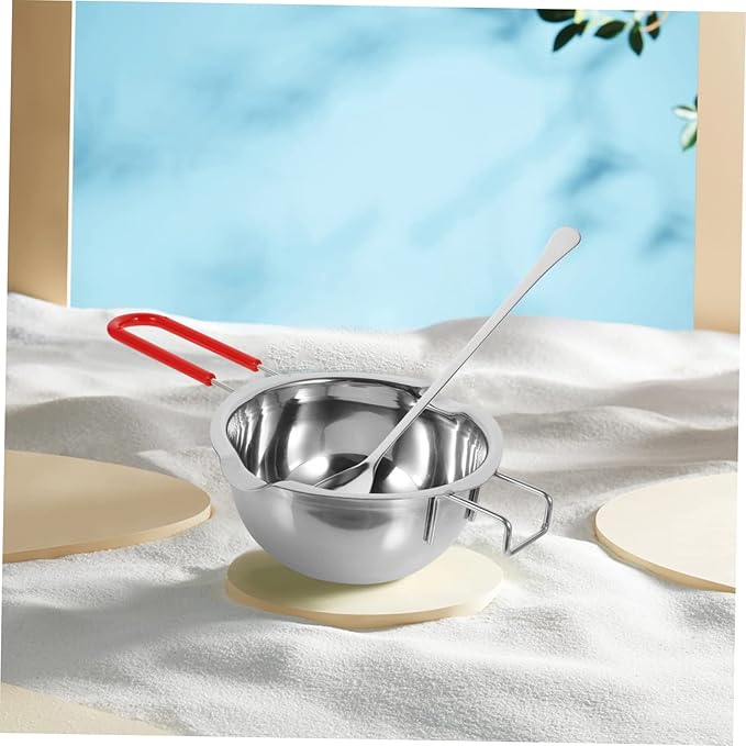 VILLCASE Stainless Steel Aromatherapy Wax Melting Pot Scented Wax Melt Warmer for DIY Candle Making Kit