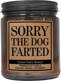 Cedar Crate Market - Dog Lover Gifts for Men, Women - Dog Dad Gifts for Men, Mom Presents for Women, Funny Candles Adult Humor, Pet Mom, 100% Soy Candle - Made in The USA