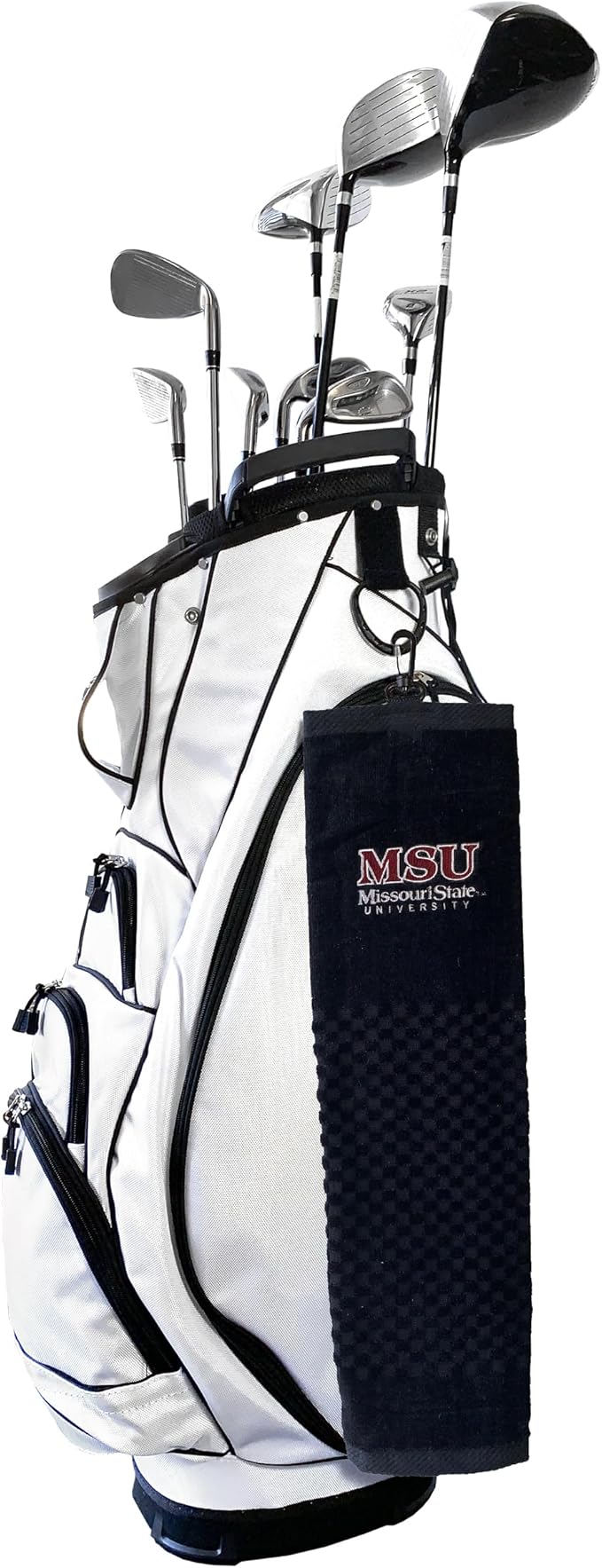 Team Golf NCAA SMU Mustangs Embroidered Golf Towel Embroidered Golf Towel, Checkered Scrubber Design, Embroidered Logo