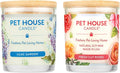 Pet House Candles, Long Burning Scented Candles for Home, Plant-Based, 60 Hour Burn Time - Lilac Garden and Fresh Cut Roses, 9 oz, 2 Pack