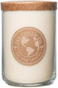 ECO CANDLE CO. Recycled Candle, Warm Vanilla, 26 oz. - Scents of Rich Vanilla - 100% Soy Wax, No Lead, Kraft Paper Label & Lid, Hand Poured, Phthalate Free, Made from Midwest Grown Soybeans