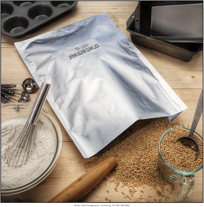 7.5 Mil Mylar Bags/Pouches - Multiple Sizes Genuine Aluminum Foil-Lined Bag for Long Term Food, Grain, Baking, Storage Container (50) (10"x14")