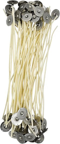 50 Pack | Jess Mae® LX 20 Candle Wicks | 8 Inch | Pre-Waxed & Pre-Tabbed | Beeswax-Primer & 20mm Metal Tabs | ~3" Container Wick | DIY for Candle Making Supplies | for Soy, Paraffin, Beeswax & Blends