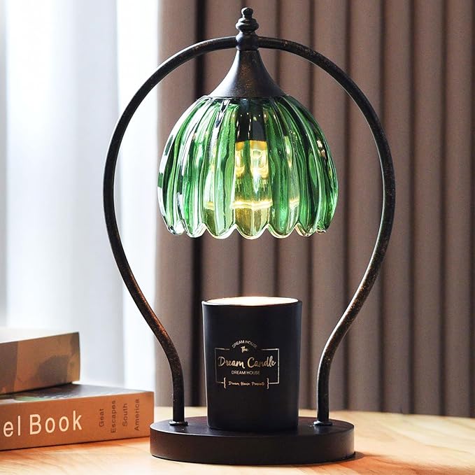 GOODBUY Timer Candle Warmer Lamp: Dimmable Candle Warmer Wax Melts Warmers for Jar Candles with 2 Bulbs, Birthday Gifts for Men Women, House Warming Gifts New Home Decor for Bedroom Living Room