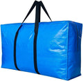 Extra Large Storage Bags, Jumbo Moving Storage Bags Heavy Duty, Foldable Big Blue XL Duffle Bag for Travel