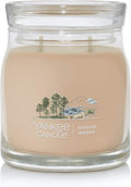 Yankee Candle Seaside Woods Scented Signature 13oz Medium Jar 2-Wick Candle Over 35 Hours of Burn Time