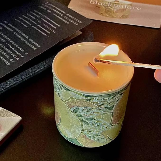 Wooden Candle Wicks with Wick Trimmer Cutter Crackling Candle Wicks kit 5.1 X 0.5 Inch Natural Candle Wood Wicks with Stand Candle Cores for DIY Candle Making Craft