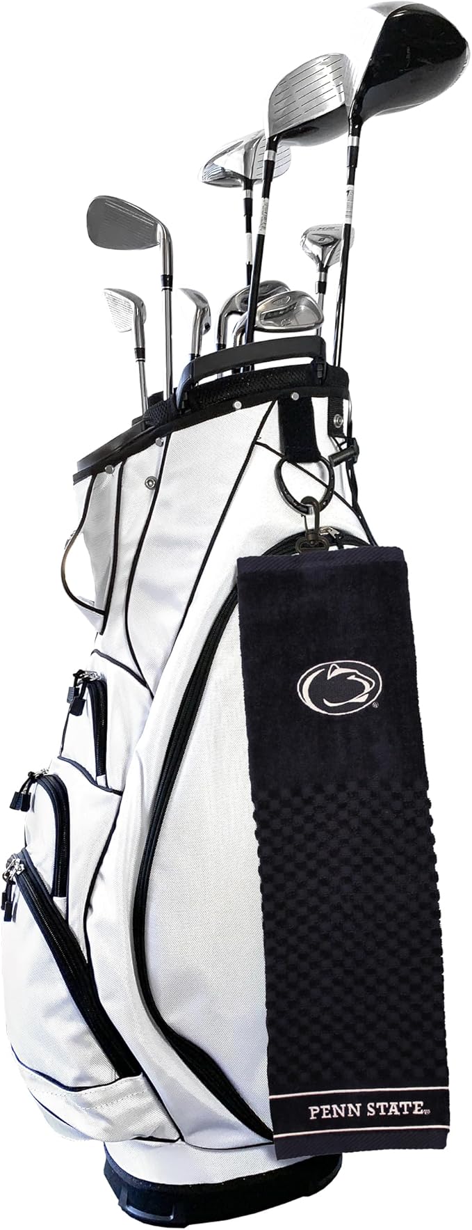 Team Golf NCAA Penn State Nittany Lions Embroidered Golf Towel Embroidered Golf Towel, Checkered Scrubber Design, Embroidered Logo