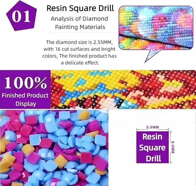 5D Candle Diamond Art Painting Kits for Adults, Winter Square Diamond Painting Art Kits for Adults Beginner, DIY Full Square Drill Gem Crystal Art Craft, for Home Wall Decor Gifts 24x32inch -2177