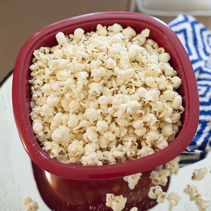 Nordic Ware Microwave Popcorn Popper, Red, 12 Cup