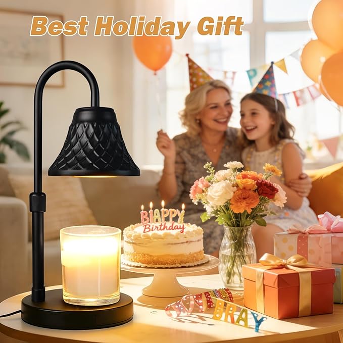 Banbanda Adjustable Candle Warmer Lamp with Timer: Birthday Gifts for Women fits All Candle Jar Home Decor - Wax Warmer for Scented Wax Gifts for Women