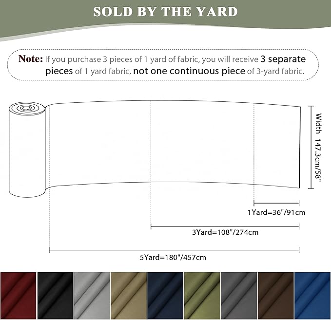 Foreate Waterproof Canvas Fabric by The Yard 600D Fade & UV Resistant Indoor Outdoor Oxford Fabric 58” W Upholstery Polyester Material for Patio Chairs Tent Camping DIY, 1 Yard Silver Gray