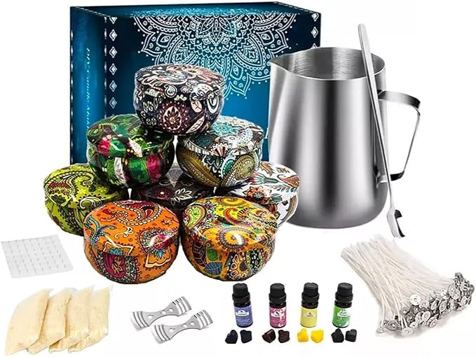 evhooe Candle Making Kit, Wax Melt Making Kit, Candle Beginner DIY Starter Set for Making CandlesScented Candles, Complete Candle DIY Set for Gifts for Adults and Teens