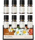 VINEVIDA [Set of 8] Floral Scents for Candle Making, Made in USA Candle Fragrance Oil, Soap Making Essential Oils, Diffuser Oil Scents