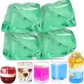 400G Jelly Candle Making Kit，20 Candle Wicks 20 Wick Stickers (Greens)