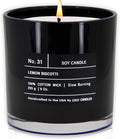 Lulu Candles | Lemon Biscotti | Highly Scented Candles for Home | Soy Blend Jar Candle with 100% Cotton Wick | Slow Burning (9 Oz.)