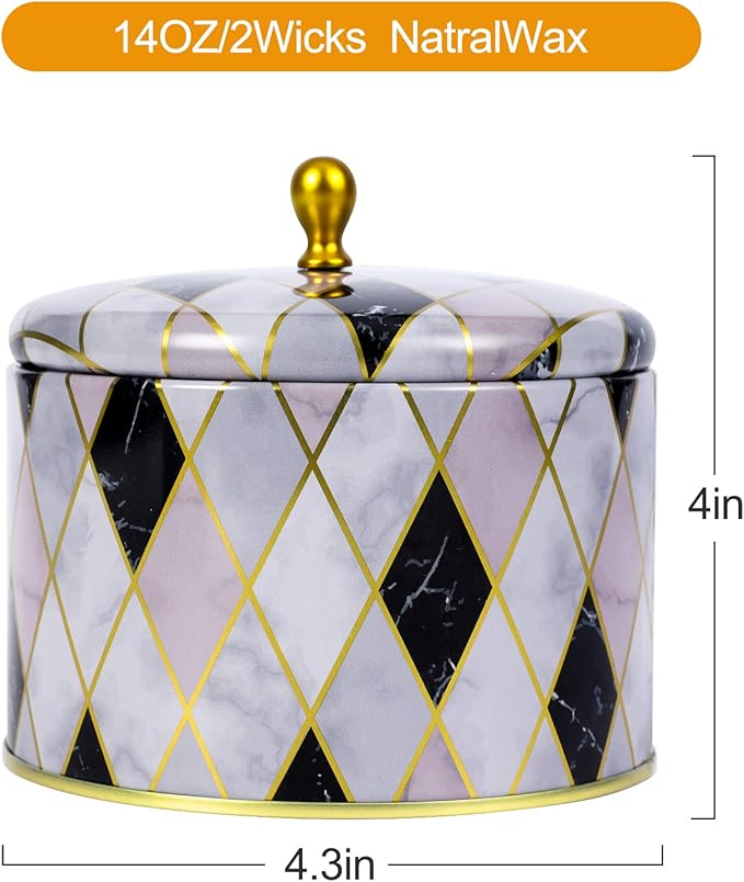 Highly Scented Candles Large 2 Wick Jar Candles Aromatherapy Candles Gift Set