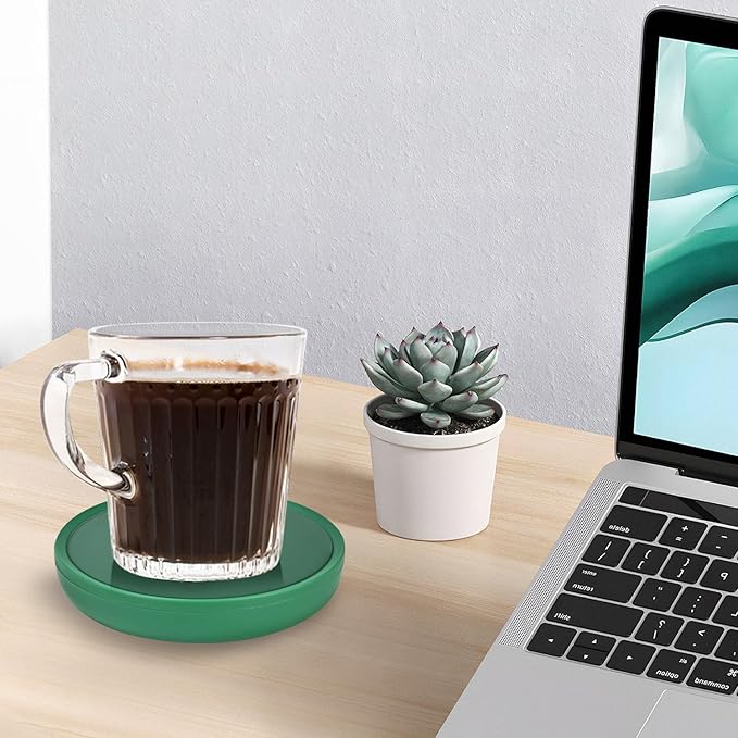 ASAMASA Smart Coffee mug Warmer, Candle Warmer，With Gravity Switch Auto Shut-On/Off, Keep the drink at a pleasant t temperature, Safely and evenly release the aroma Without a Flame, A thoughtful gift.