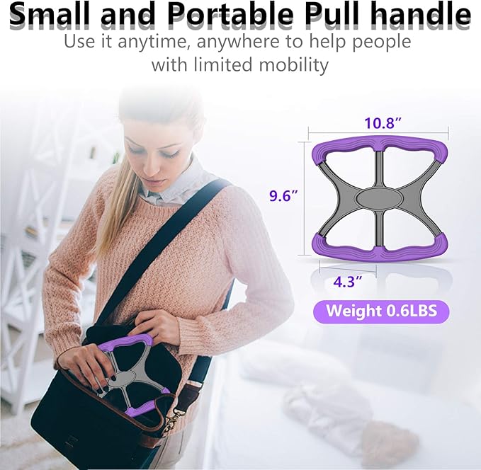OVIFM Lift Assists Standing Aid-Handicap Bar with None Slip Grip Handles, Portable Lift Aid to Transfer Elderly, Senior, Bariatric, Patient or Disabled Assists Caregiver or Nurse As Seen On TV -Purple