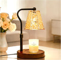 Candle Warmer lamp with Timer Dimmer,Electric Candle Warmer, Vintage Flower Lotus lamp,Compatible with Various Candles, Gifts for Mom Women,Candle Lamp for Bedroom Home Decor (Amber-Retro)