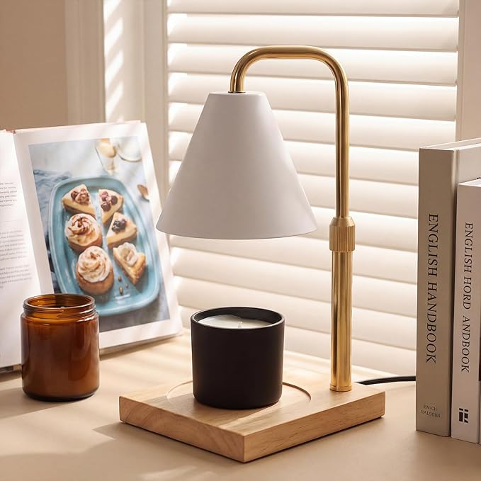 Candle Warmer Lamp with Timer - Wireless Remote Control, Gifts for Mom Grandma, Birthday Gifts, Mothers Days Gifts, House Warming Gifts New Home Decor,White