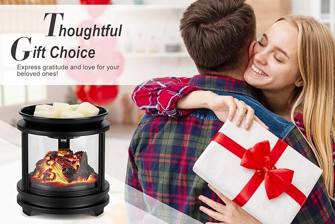 MOAFINA Wax Melt Warmer with Timer,Campfire Wax Warmer,4-in-1 Oil Burner Electric Candle Wax Warmer,Wax Warmer for Scented Wax Melts,Wax Melter Fragrance Warmer for Home Office Bedroom Gifts & Decor