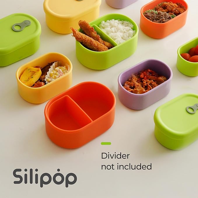 Premium Korean-Made Silicone Airtight Food Container with Steam Vent – BPA Free, Leakproof, Microwave & Freezer Safe Meal Prep. & Leftovers Storage (4p Multi-Color Set, 17 floz (500ml))