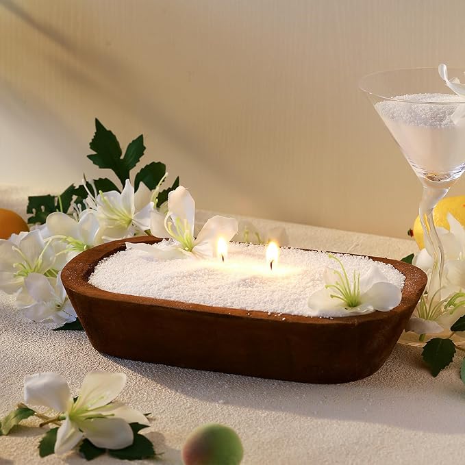 Conelist 1lb Jasmine Scented Pearled Candle Sand Wax Set Customized Powder Making Candles Refill Kit Palm Wax All Natural Non Toxic with 10 Wicks for Graduation Thank You Teacher Gifts DIY Making