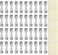 20pcs Metal Candle Wick Centering Devices Stainless Steel Candle Wick Holder for Candle Making Candle Wick Holders, Silver, phi1069