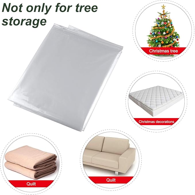 TUPARKA Large Furniture Cover Poly Storage Bag Heavy Duty Sofa Slipover for Moving Long Term Storage 110" x 72", 2 Set