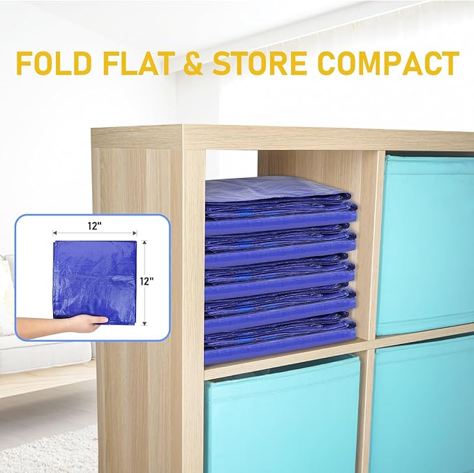 TICONN 4 Pack Extra Large Moving Bags with Zippers & Carrying Handles, Heavy-Duty Storage Tote Moving Boxes for Space Saving (4 PK, 75 Gallon)