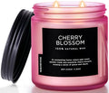 M&SENSE Cherry Blossom Home Scented Candles, 11.6oz Natural Soy Wax, Non-Toxic Clean Burning, 70-Hour Burn Time, Spring Floral Aromatherapy for Stress Relief & Relax, Relaxing Candle Gifts for Mom