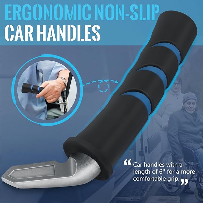 Car Door Handle for Elderly Car Handle Assist Support,Portable Auto Grab Handles with Strap for Handicap Seniors