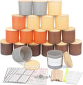 MILIVIXAY 20 Pack 4 OZ Fall Candle Jars with Lids and Candle Making Kits - Bulk Small Empty Candle Jars for Making Candles - Spice, Powder Containers.