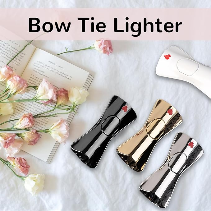 Cute Pretty Lighter - Soft Flame, Unique for Women, Candles, Camping, BBQ (No Butane Fuel) (23#)