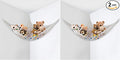 Little Chicks Plush Stuffed Animal Net Hammock -Corner Organizer and Toy Holder - Extra Large Hanging Storage for Kids Bedroom (Pack of 2)