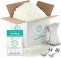 Hearts & Crafts Soy Wax for Candle Making 2lb Kit - Includes 10 Wicks & 2 Metal Centering Devices - Candles Wax and Wicks Set for DIY Candles Projects, Crafting, and Professional Candle Makers