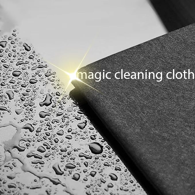 Magic Cleaning Cloth, Microfiber Cleaning Cloth, Reusable, Lint Free, Streak Free, Absorbent & Machine Washable Multipurpose for Cars, Windows, Glass, Mirrors & Kitchen (11.8×11.8in, 5pcs)