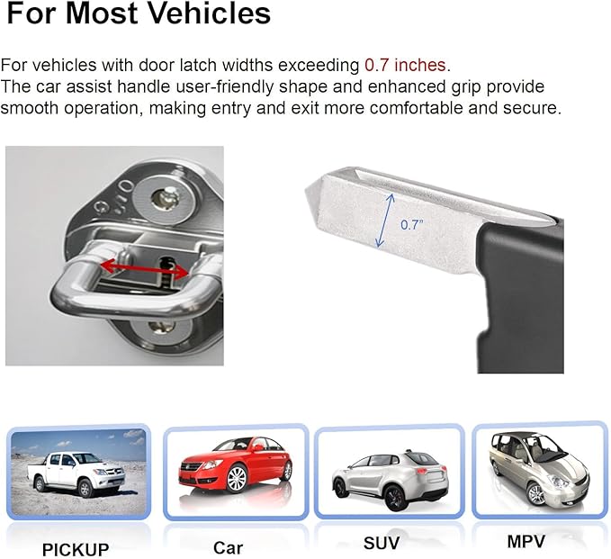 3 in 1 Car Door Handle for Elderly-Car Handle Assist - Standing Mobility Aid Tool -Grab Hanlde - Door Latch for Seniors