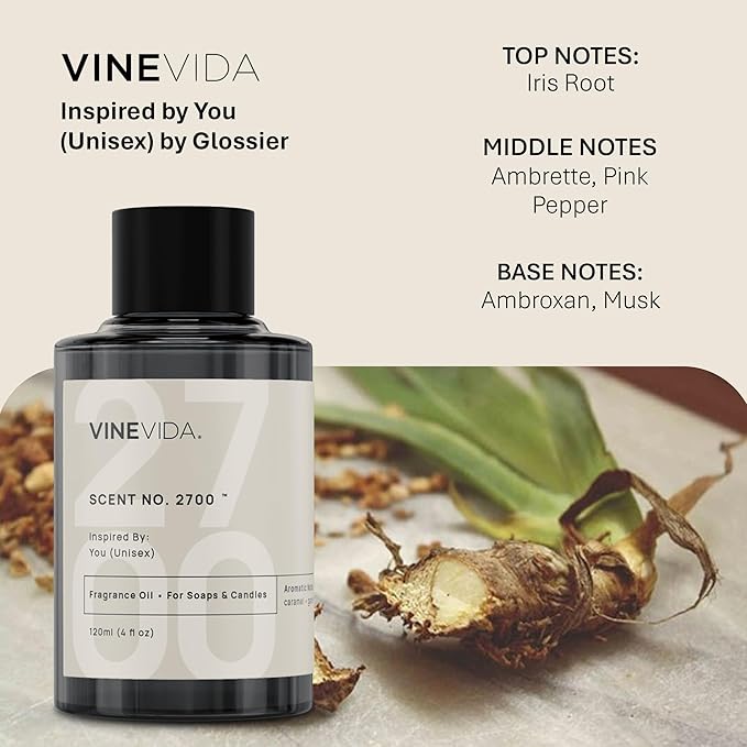 VINEVIDA [120mL] You (Unisex) Fragrance Oil for Candle Making - Natural Candle Oil Scents - Soap Making Essential Oil - Made in USA